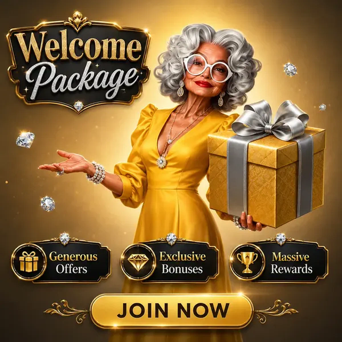Player claiming generous no deposit bonus at Welcome Package and Current Promotions portal