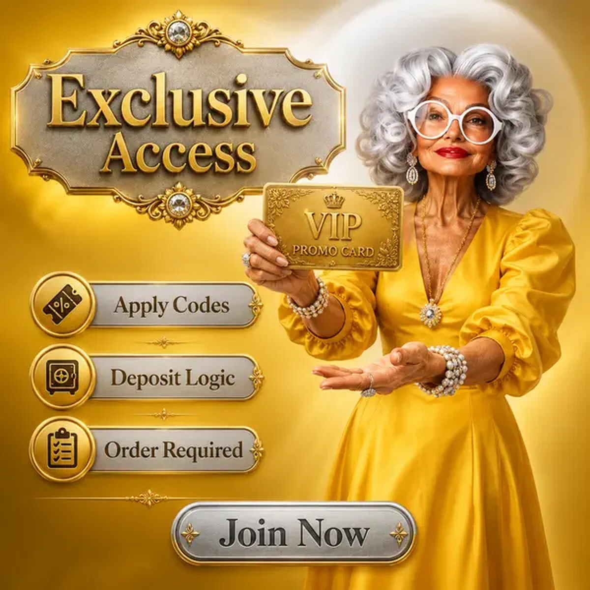 Elegant woman presenting promo code cards at Code Validation and Deposit Logic exclusive showroom