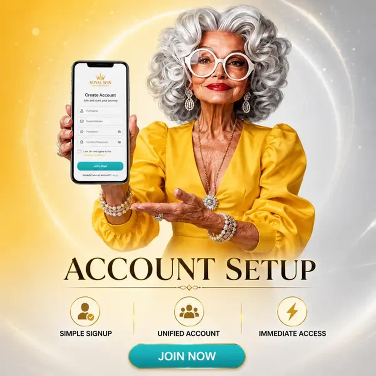 New player ready to register at Registration Process and Account Setup portal